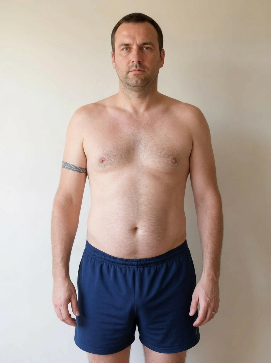 Férfi has – „dad bod" – utána